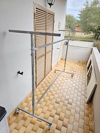 Stendibiancheria esterno con ruote grande giardino