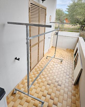 Stendibiancheria esterno con ruote grande giardino