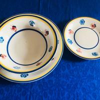 Serv. piatti Happy Casa 44 pz. – fiori blu gallett