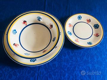 Serv. piatti Happy Casa 44 pz. – fiori blu gallett