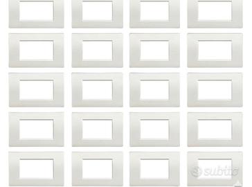 20 Placche BTicino LNA4803BI Livinglight 3 Moduli