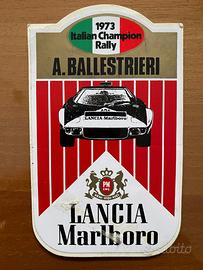 Adesivo Sticker A. Ballestrieri Lancia Stratos HF