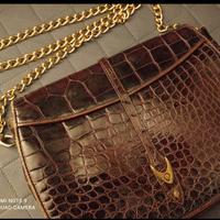 Borsa in pelle marrone 