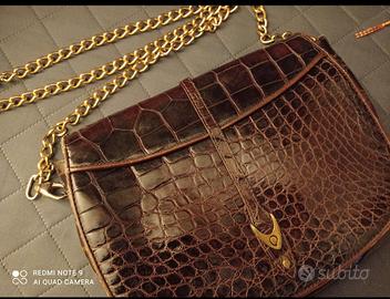 Borsa in pelle marrone 