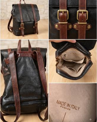Zaino in vero cuoio Made in Italy (Firenze)