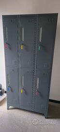 Armadietto Spogliatoio Professionale a 6 Vani