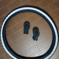 1 COPERTONE bici mtb  24 X 2.00 + 2 Camere d'Aria