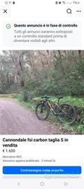 cannondale fsi carbon taglia S