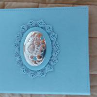 👶 Cornice Portafoto i con Placca in Argento