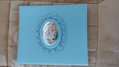 👶 Cornice Portafoto i con Placca in Argento