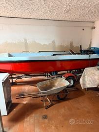 Barca trimarano con motore mercury 15cv e carrello