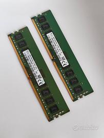 Due Moduli Udimm Ddr4 da 8gb Totali - Testate