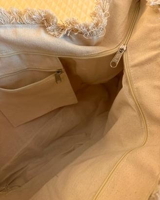 Borsa mare con frange