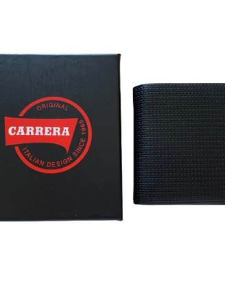 Portafoglio Carrera Pelle Nera Trapuntata