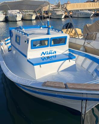 Gozzo Sorrentino 7 metri, motore AIFO 80 cv