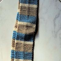 Cravatta beige e azzurro Nazareno Gabrielli cot