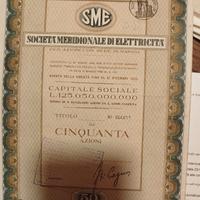 azioni società SME originali anno 1961