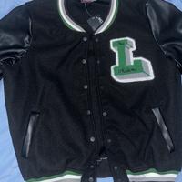 Topshop Varsity L Pelle Nero Letterman