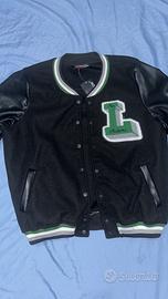 Topshop Varsity L Pelle Nero Letterman