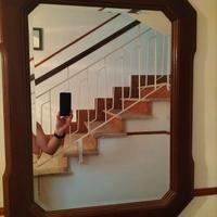 coppia mobiletto e specchiera da corridoio 