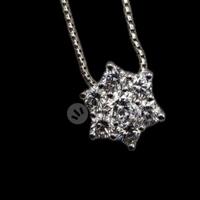 CIONDOLO FIORE ORO DIAMANTI