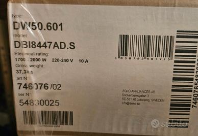 Lavastoviglie Asko in acciaio tutto