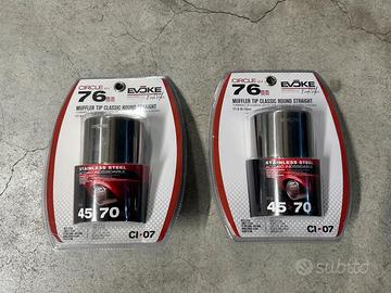 TERMINALE TONDO INOX Enrich Voke 76mm - 2 pezzi