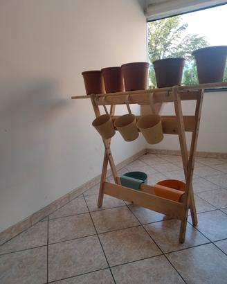 vasi per fiori completo di mobile 