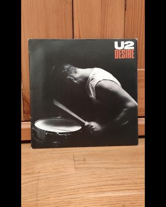 U2 DESIRE 7'' 45 GIRI SINGLE 1988 LARRY MULLEN