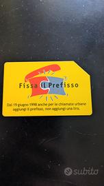 Scheda telefonica: Fissa Il Prefisso