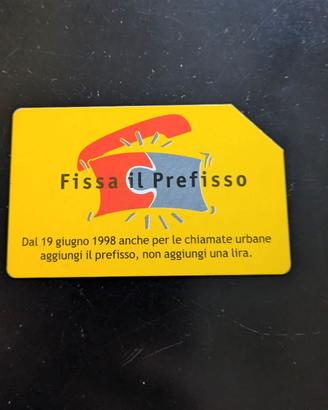 Scheda telefonica: Fissa Il Prefisso