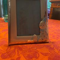 Cornice foto sovrani per bambino Argento