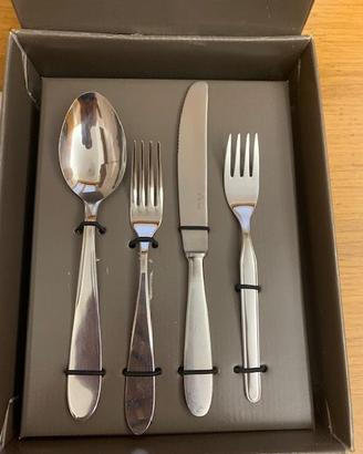 servizio posate inox 24 pezzi
