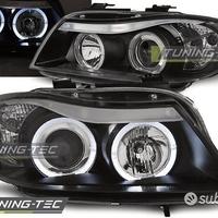 Fari Angel Eyes BMW Serie 3 E90 / E91 Neri