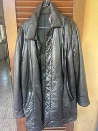 Giacca in pelle con cintura