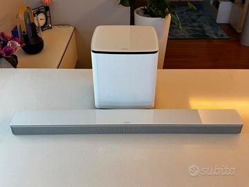 BOSE Soundbar Smart 700 + moduli bassi 700 -bianca