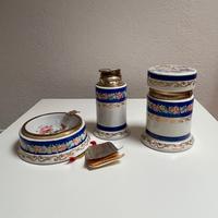 Set fumatore in porcellana