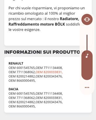 radiatore Clio 2 edacia 