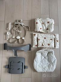 Accessori Stokke da 150€: Baby set,cinghie,cuscini