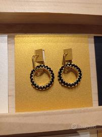 Orecchini loop perline