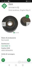 cuscinetti tenditore Ina 2 pezzi