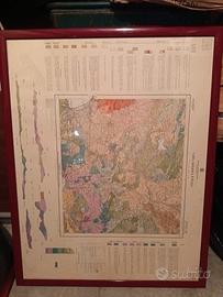 Carte geologiche Avellino e Benevento incorniciate