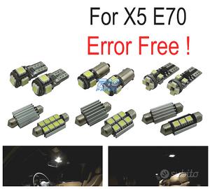 KIT 21 LAMPADE LED INTERNE BMW X5 E70 07-13