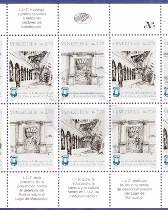 VENEZUELA 1986-1987 lotto 3 Foglietti francobolli