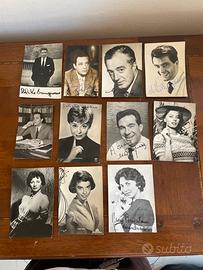 Cartoline Autografate Anni '50 Sophia Loren e altr