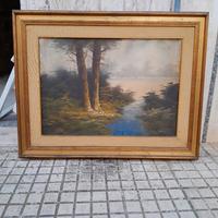 quadro firmato d'epoca olio su tela 