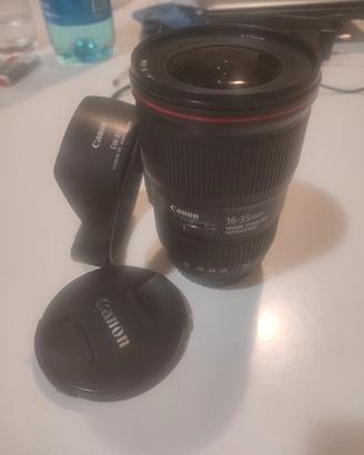 Canon EF 16-35mm f/4L IS USM + paraluce + filtro