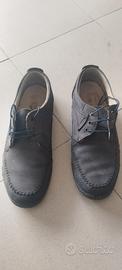 scarpe nabuk blu navy 