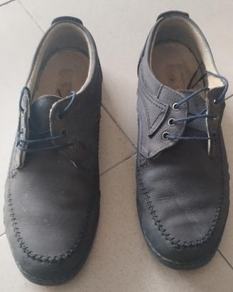 scarpe nabuk blu navy 