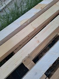 pali in legno 10x10 lunghezza 3/5 mt